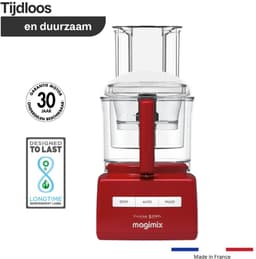Magimix CS 5200 XL Premium Foodprocessor - Keukenmachine met Sapcentrifuge - Rood — thumbnail 2