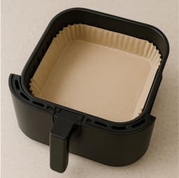 Papieren Inzetvellen voor Airfryer – 300 stuks – 20×20 cm — thumbnail 3