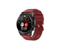 GlucoMeter - ECG Hartslagmeter - horloge - meter - Smartwatch - Rood