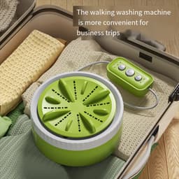 Mini wasmachine, draagbaar, USB, roterende turbine, ultrasone vaatwasser Geschikt voor fruit, Geschikt voor kleding, thuis, keuken, op reis, met afstandsbediening — thumbnail 2