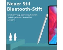 STILVORA Styluspennen - Bluetooth Stylus Pen Voor Schetsen En Schrijven, Apple Pencil Alternatief Met Vervangbare Tip, Oplaadbaar - ABS, Wit