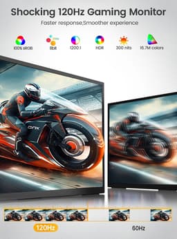 Milova PC-monitor - Computerscherm - 18,5 inch - Gamen - Laptop - Verleng scherm - Draagbare monitor — thumbnail 3