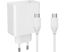 USB-C Adapter 45W + USB-C naar USB-C Oplader Kabel 2 Meter - 45W - Super Fast Charging - Universele Thuislader - USB-C - Adapter voor S24,S23,S22, S21, S20, Tablet, S9,S8,A8,A9,Plus