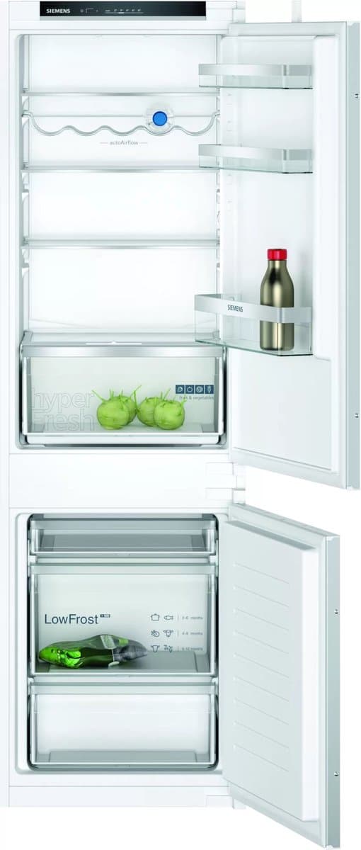 Siemens iQ300 KI86VVSE0 - Inbouw koelkasten - Inbouw koel-vriescombinatie - 177.2 cm x 54.1 cm - Led verlichting - superVriezen: Zelfs grote hoeveelheden etenswaren snel invriezen — afbeelding 1