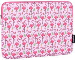 Laptophoes 13 Inch GV – Laptop Sleeve - Hoes Geschikt voor Macbook Air & Pro 13 inch - Flamingo Roze