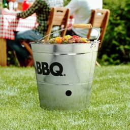 BBQ Emmer- Grillschaal met Grillrooster en Draaggreep Ø 25 cm — thumbnail 3