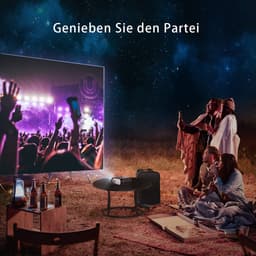 Beamer met afstandsbediening, 1080P Ondersteund LED Wifi projector met luidspreker 16:9 — thumbnail 4