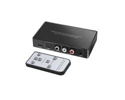 NÖRDIC SGM-108 Digitaal naar analoog audio omzetter, 3,5 mm AUX-uitgang, met afstandsbediening, Zwart