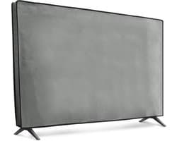 kwmobile tv hoes voor 43" TV cover - Beschermhoes voor televisie - Voor binnengebruik - Tegen vuil en stof - In lichtgrijs