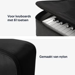 Áengus Keyboardtas voor 61 Toetsen – Keyboard Softcase – Draagtas & Rugtas – Tot 101 cm — thumbnail 4
