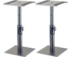 Stagg SMOS-05 SET Speaker Stands for Table Monitors - Pair - Adjustable Height speaker stands for table monitor