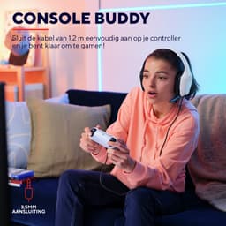 Trust GXT 415PS Zirox - Bedrade Gaming Headset - Geschikt voor PS5 - Stereo - Wit — thumbnail 3