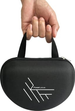 PowerLocus Koptelefoon Case - Koptelefoon Hoes- Hardcover – Harde Beschermhoes voor voor opvouwbare koptelefoon - Over Ear & On-Ear - Zwart — thumbnail 1