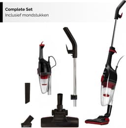MPM - Lichtgewicht Zakloze Steelstofzuiger - met ingebouwde Kruimeldief - 2-in-1 Stofzuiger zonder Zak 600W - Rood/Zwart — thumbnail 5