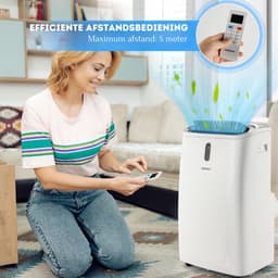 Costway 5-in-1 Mobiele Airco 16000 BTU met WIFI Bediening - Luchtontvochtiger Met Afstandsbediening - Verwarmen & Koelen - Ruimtes Tot 45m² — thumbnail 3