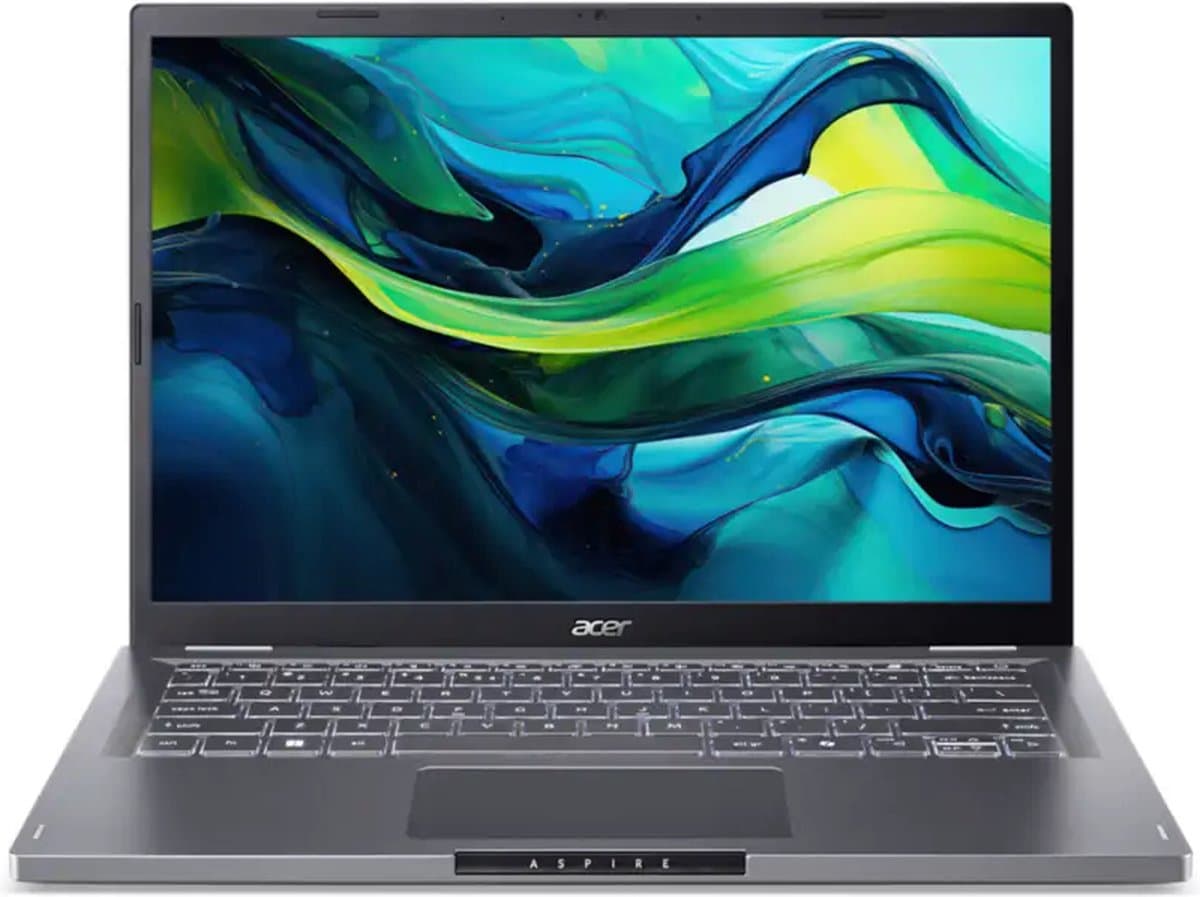 Aspire 14 A14-51M-51F4 - Laptop - 14 inch - Core 5 - 16GB - 512GB SSD - Verlicht toetsenbord - Grijs — afbeelding 1