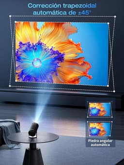 Draagbare Beamer 1080p Full HD 16000Lux 4k Projector met Statief en Tas — thumbnail 2