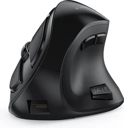 Ergonomische Verticale Draadloze Muis - Oplaadbaar via Bluetooth 5.0, 3.0 en USB voor Windows, Mac, Android en iOS - Ideaal voor Comfort en Gezondheid — thumbnail 3