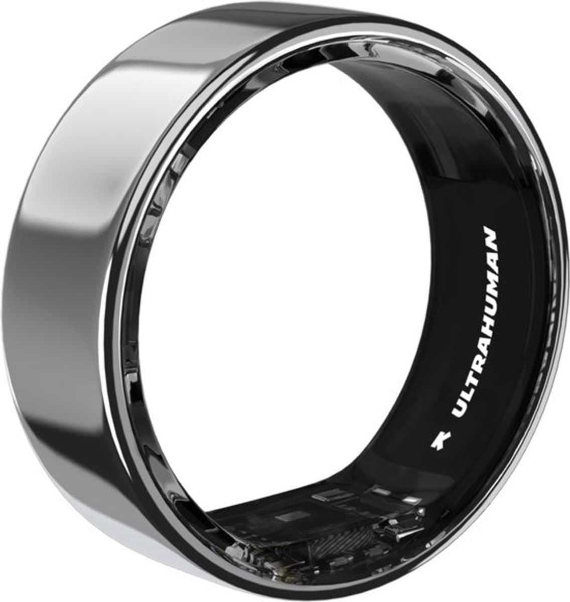 ULTRAHUMAN Ring AIR – Smart Ring | Geen maandabonnement | Bepaal eerst de juiste maat met de Sizing Kit | Slaaptracker - Hartslagmeter - Fitnesstracker – Air Silver – Size 9 — afbeelding 1