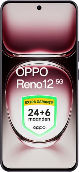 OPPO Reno12 5G - 12+256GB - 24+6 maanden extra garantie - Black Brown - Ai Phone — thumbnail 2