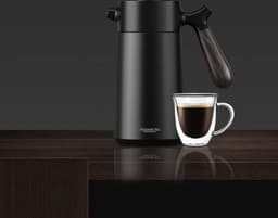 Dubbelwandige Franse Pers Thermoskan Roestvrij Stalen Koffiemachine - 950 ml - 5 Kopjes stainless steel press — thumbnail 3