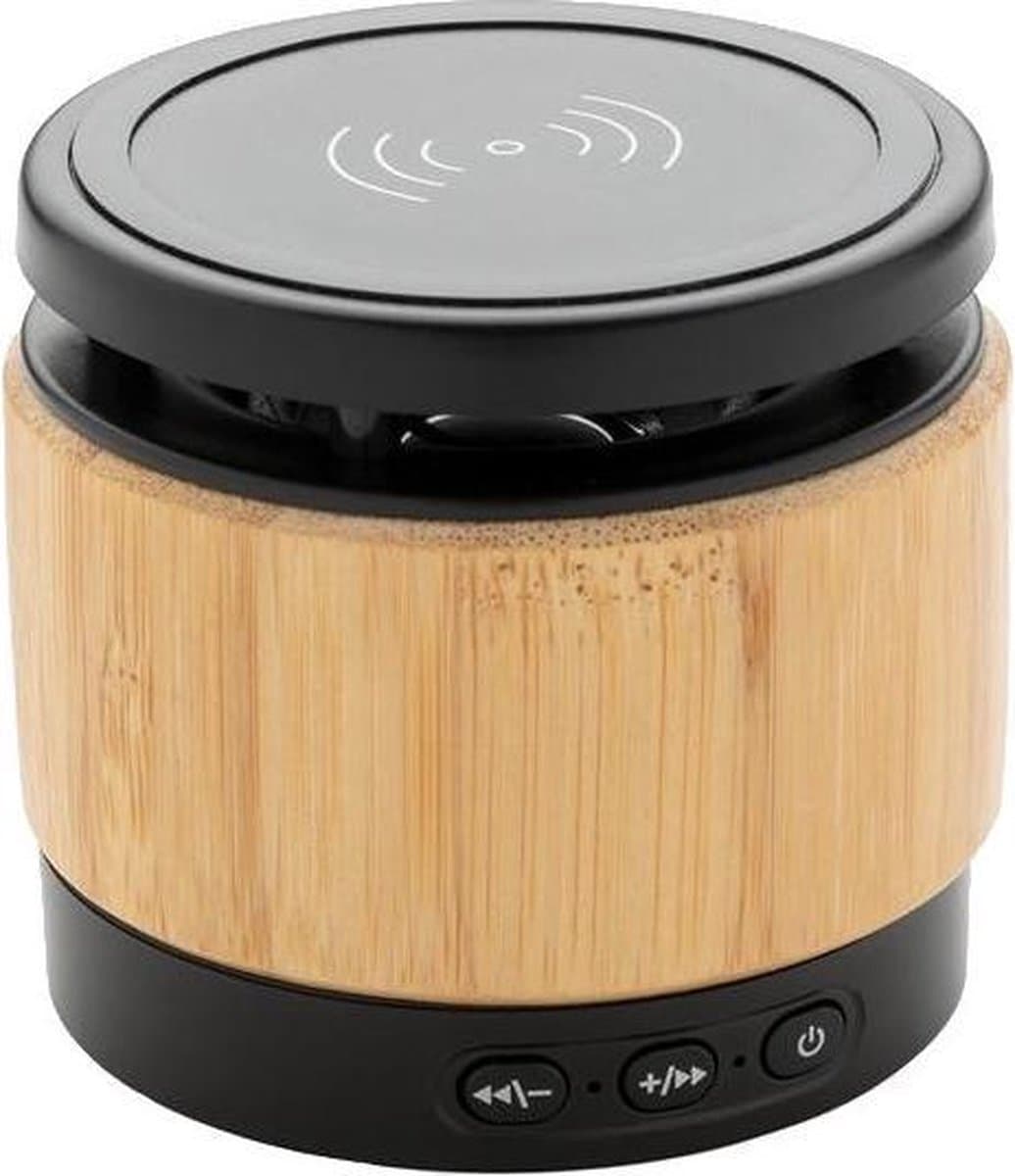 Xd Collection Speaker/oplader Bamboo Bluetooth 7 Cm Abs Naturel — afbeelding 1