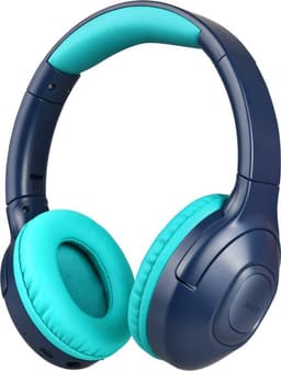 WiseQ Onbreekbare Draadloze Kinderkoptelefoon – Koptelefoon Kind Bluetooth – Koptelefoon Kinderen Draadloos – Over Ear – 45 Uur Batterij – Met Microfoon – Volumebegrenzer – Blauw — thumbnail 1