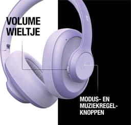 Fresh 'n Rebel Clam Ace – Draadloze Bluetooth Koptelefoon met Active Noise Cancelling - 60 uur Speeltijd - Met volume wiel - Dreamy Lilac — thumbnail 2