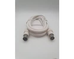 Bandridge VL8719D Televisie coax-kabel 100Hz TV Antenne Kabel Wit met Ontstoringsfilters 1.5m