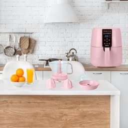 Jocca Sweet 2326P Airfryer - Heteluchtfriteuse - 3.8 Liter - 1450 Watt - Roze — thumbnail 8