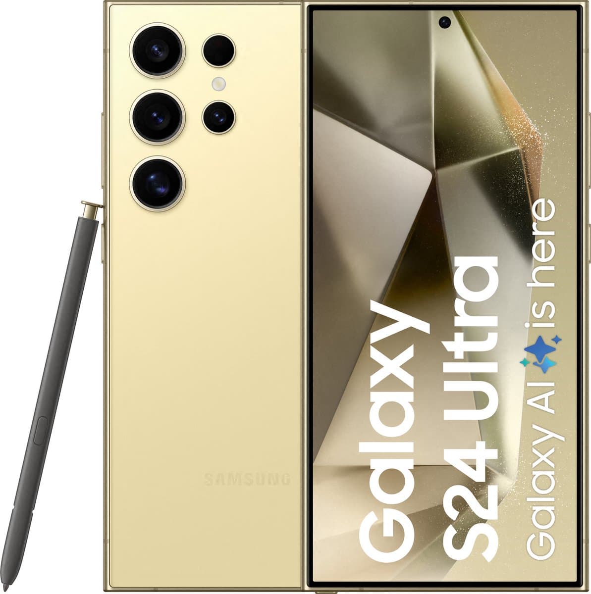 Samsung Galaxy S24 Ultra 5G - 256GB - Titanium Yellow — afbeelding 1