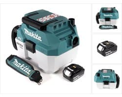 Makita DVC 750 LT1X3 accu stofzuiger nat- en droogzuiger 18 V draagbaar + 1x 5,0 Ah accu - zonder accessoires, zonder oplader