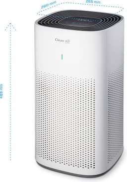 Clean Air Optima® CA-507 Smart - Intelligente HEPA Ionisator Luchtreiniger - 360° Airflow - Extreem stil met sleepmode! <10dB(A)! — thumbnail 11