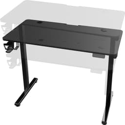 Game bureau Stryn zit sta elektrisch 120x60x72-117 cm zwart carbon look en zwart pro.tec — thumbnail 4
