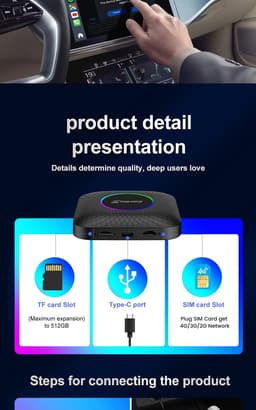 Carlinkit T-Box Ambient CarPlay | 8GB + 128GB | Netflix & Youtube — thumbnail 5