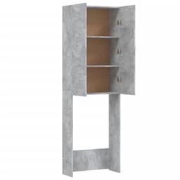 Wasmachine ombouw - Kast - Opbouwmeubel - Verhoger - Wasmachine meubel - Opbergkast - Hout - Betongrijs — thumbnail 4