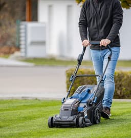 Scheppach BC-MP380-X Accu Grasmaaier - 2x20V - Mulchfunctie - 38cm maaibreedte - 6 instelbare maaihoogtes: 27-75mm - Voor tuinen tot 500m² 45L opvangbak - — thumbnail 5