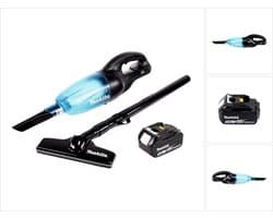 Makita DCL 180 T1 B accu stofzuiger 18 V zwart + 1x oplaadbare accu 5.0 Ah - zonder oplader