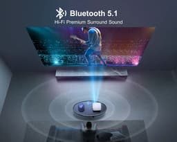 K7 - 5G Wifi - Bluetooth - Projector - Full Hd - Inheemse - 1080P Ondersteuning - 4K Projectoren - 500 - Ansi 6D - Auto Keystone - huis & Outdoor - Video Projector — thumbnail 3