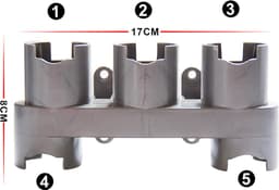 2x Ophangsysteem geschikt voor Dyson V7 V8 V10 V11 V15 voor 10 opzetstukken Wandhouder Accessoires onderdelen Muurbeugel Muurhouder Docking station — thumbnail 3