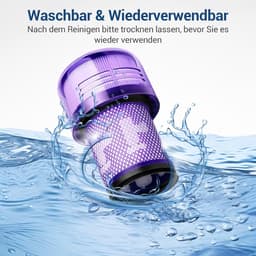 2 stuks V12 filters vervangingsfilters voor Dyson V12 Detect Slim Absolute extra stofzuiger - onderdeelnummer 971517-01 — thumbnail 5