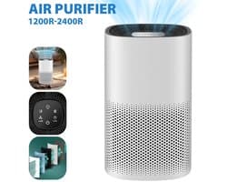 2 stuks luchtreinigers voor slaapkamer en huis, stekkerbare luchtreiniger met negatieve ionen, stille geurverwijderaar, mini draagbare ionisator voor huisdieren, toiletten, kantoren en kamers