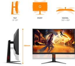 AOC C27G4Z2 27'' Curved gaming monitor — thumbnail 5