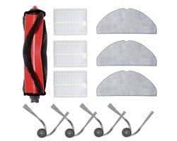 11 vervangingsonderdelen Geschikt voor Roborock Q7 M5/M5+ robotstofzuigers | Inclusief 1 hoofdborstel, 3 filters, 3 dweildoeken en 4 zijborstels