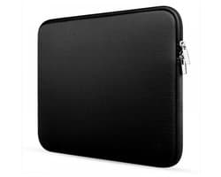 Laptophoes - Laptop sleeve met rits - 33x23cm - 11 inch - Laptop beschermer / protection - Neopreen - Computerhoes - Zwart - Jonyx