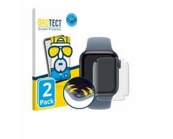 BROTECT - Screenprotector voor Apple Watch SE 3 (40 mm) - Folie Beschermfolie matte volledig dekking 2 Stuks