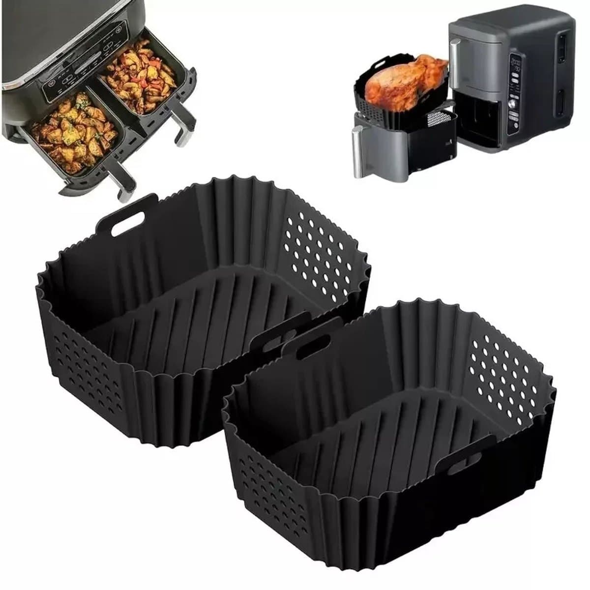 Twee hoogwaardige siliconen vormaccessoires voor de Ninja SL400EU Double XL 9.5L Airfryer AF400 AF300 — afbeelding 1