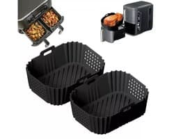 Twee hoogwaardige siliconen vormaccessoires voor de Ninja SL400EU Double XL 9.5L Airfryer AF400 AF300