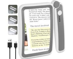 Oplaadbare Handheld Vergrootglas met Licht voor Lezen, 5x Vergroting