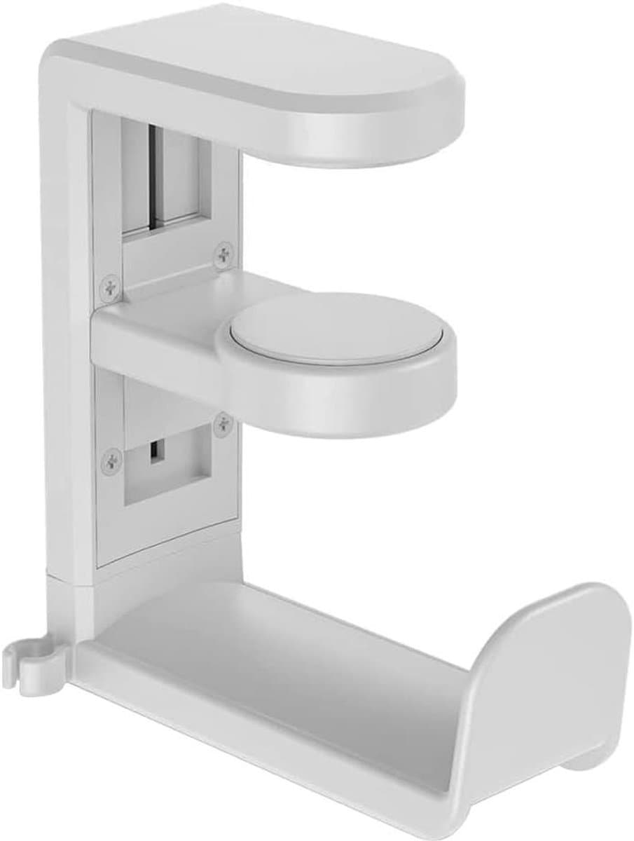 Hoofdtelefoon Stand - Houder - PC Gaming - Headset Haak Hanger - 360 Verstelbare Roterende Arm Klem - Geschikt voor Bureau - Zwart Onder-Allecto. — afbeelding 1
